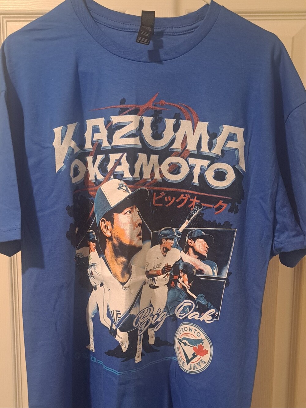 Royal Blue Jays Graphic Baseball Tee - Kazuma Okamoto